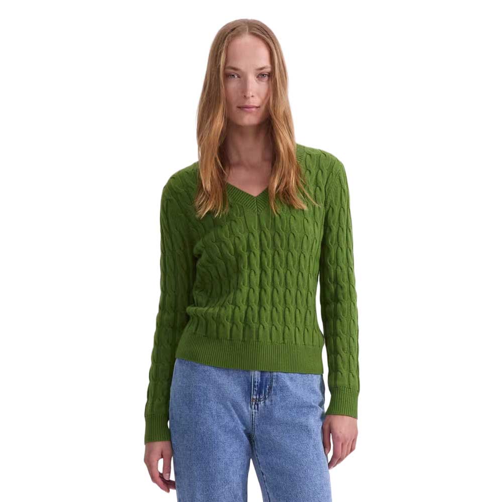 Sportscraft Merino Cable V-Neck Sweater